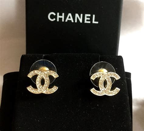 chanel crystal studs|chanel earrings the two c's.